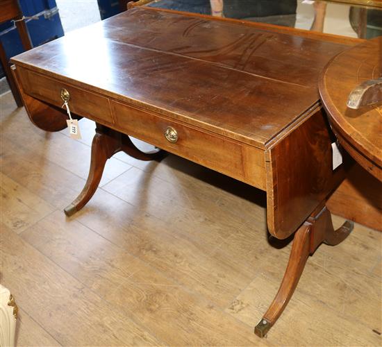 A mahogany sofa table W.103cm